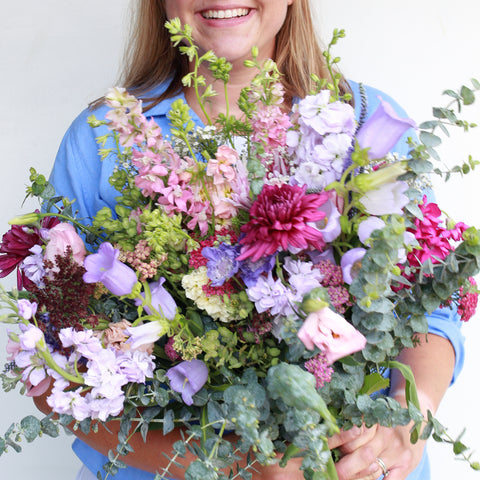 DIY Wedding Ten Buckets of Blooms