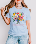 Happiness Blooms Within — Lightweight 100% Cotton Unisex Tshirt