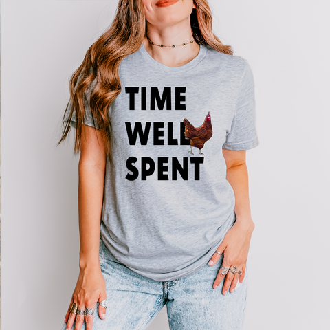 Time Well Spent — Lightweight 100% Cotton Unisex Tshirt